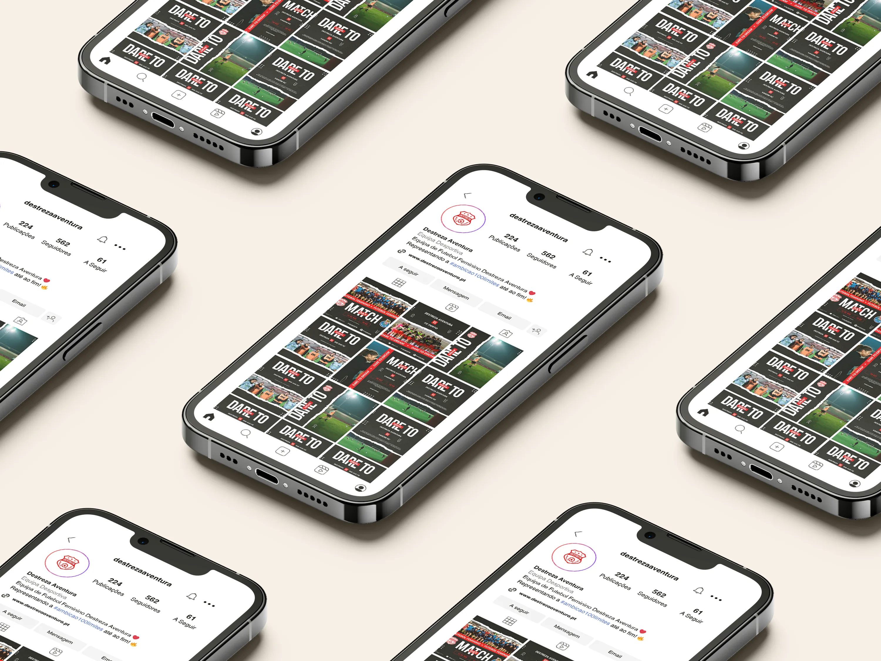 Visão geral do Feed de Instagram