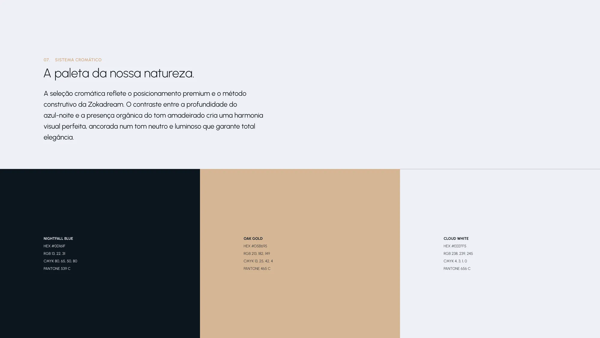 Manual de Identidade Visual Zokadream - Cores Primárias